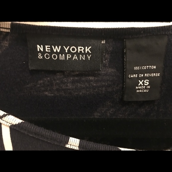 New York and Company knit bamboo print shirt - Picture 3 of 4